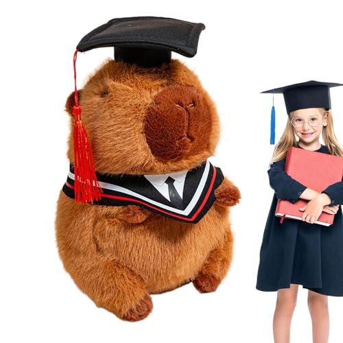 Peluche de diplôme Capybara pour décorer une chambre de fille au lycée et collège
