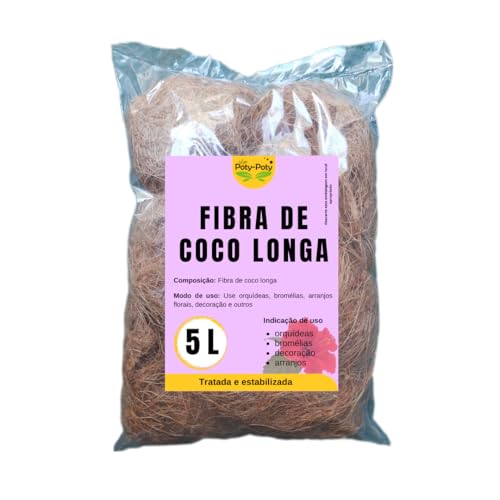 Fibra de Coco Longa Natural Tratada 5 Litros