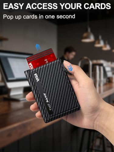 Image of Wallet for Men RFID Blocking Minimalist Card Holder Wallet for 12-14 Cards