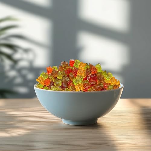 Sugar-Free Gummy Bears | 1-Pound Pack | 3D Candy, Assorted Fruit Flavors