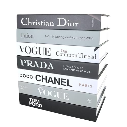SPShadow 7 pezzi libri decorativi Estetica Chic Faux Book Set per l'arredamento della stanza, moderno Home Decor Coffee Table Décor