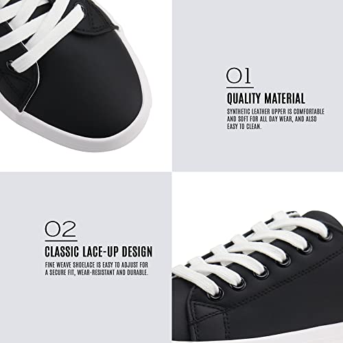 Image of JABASIC Women Lace Up Platform Sneakers Comfortable Casual Fashion Sneaker Walking Shoes