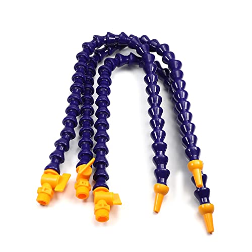 Utoolmart Flexible Coolant Pipe,G3/8 Thread Round Nozzle Flexible Water Oil Coolant Pipe Hose with Valve 600mm Length 3Pcs Utoolmart Flexible Coolant Pipe,G3/8 Thread Round Nozzle Flexible Water Oil Coolant Pipe Hose with Valve 600mm Length 3Pcs