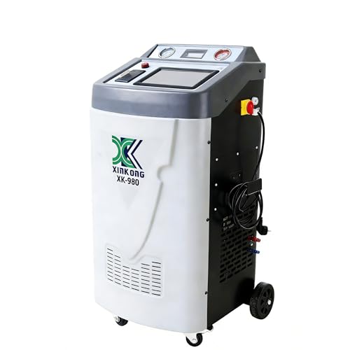 XK Fully Automatic Refrigerant Recovery Recharge Machine Cylinder only for 1234YF Automotive AC Recycling Machine for Hybrid and Standard Car A/C Systems