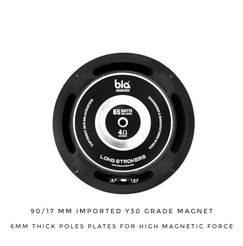 Image of BIA ; ACOUSTICS 6.5 Inch Subwoofer V2 Long Strokers 65W 4ohm for Bass Tube & Home Theatre (Silver)