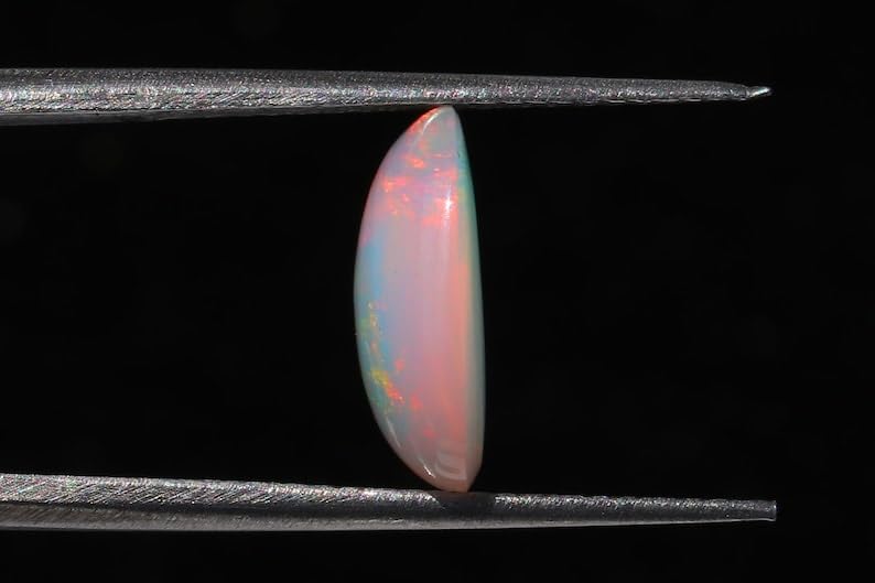 Cabochon d'opale éthiopienne AAA | Gemme naturelle multi-feu d'exception - 4