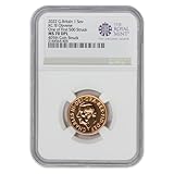 2022 Great Britain 1/4 oz Gold Sovereign King Charles III MS-70 Deep Proof Like 405th Coin Struck Sov MS70DPL NGC