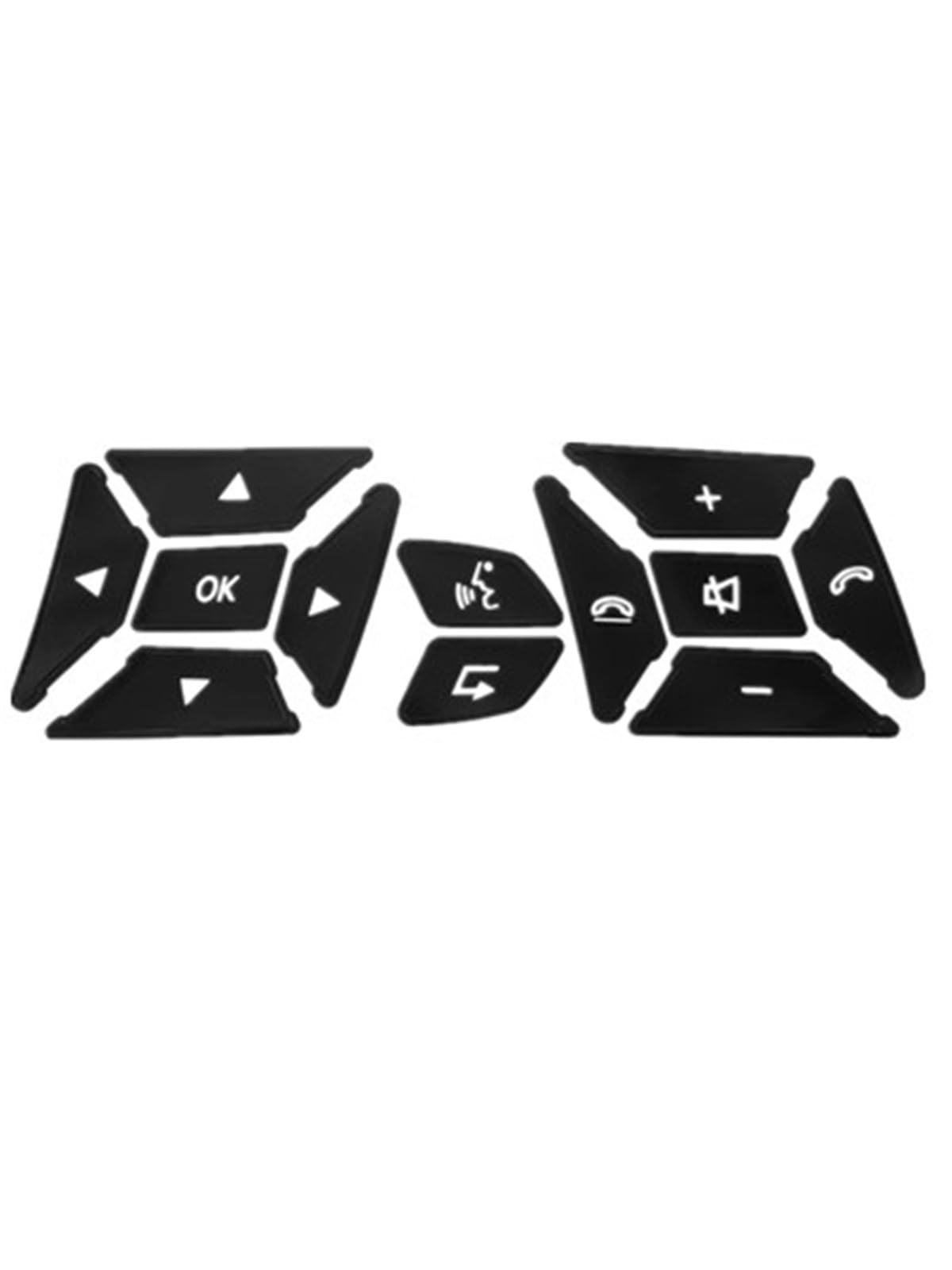 Decorative Stickers Compatible with Benz GLK350 C Class CLS C218 SLK W172 W204 W212 W218 Car Steering Wheel Button Repair Decal Stickers Decals
