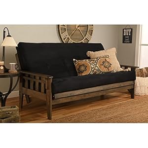 Kodiakfurniturekftucsonfullsizefutonsetinrusticwalnutfinishsuedenavy Urban Country Home Decor Kodiak furniture kf tucson full size futon set in rustic walnut finish suede navy urban country home decor