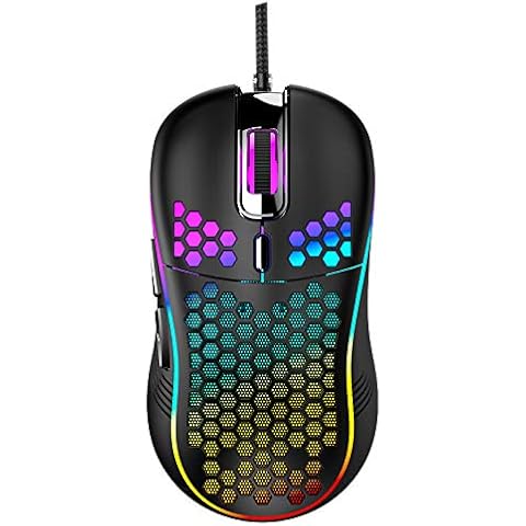 Rétroéclairé RGB Souris de jeu USB filaire légère pour Huawei Xiaomi Lenovo Cover