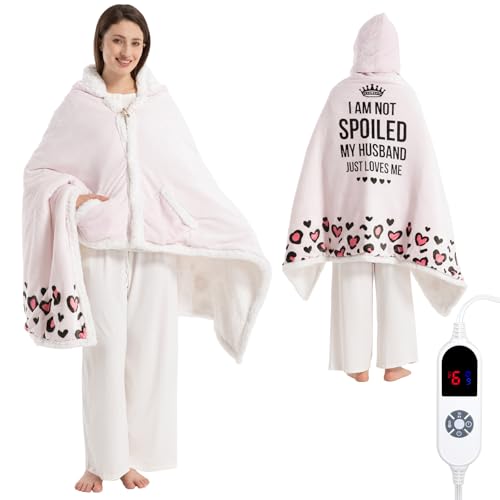 57% Off Wearable Heated Blanket Hoodie for Women - Valentine's Gift