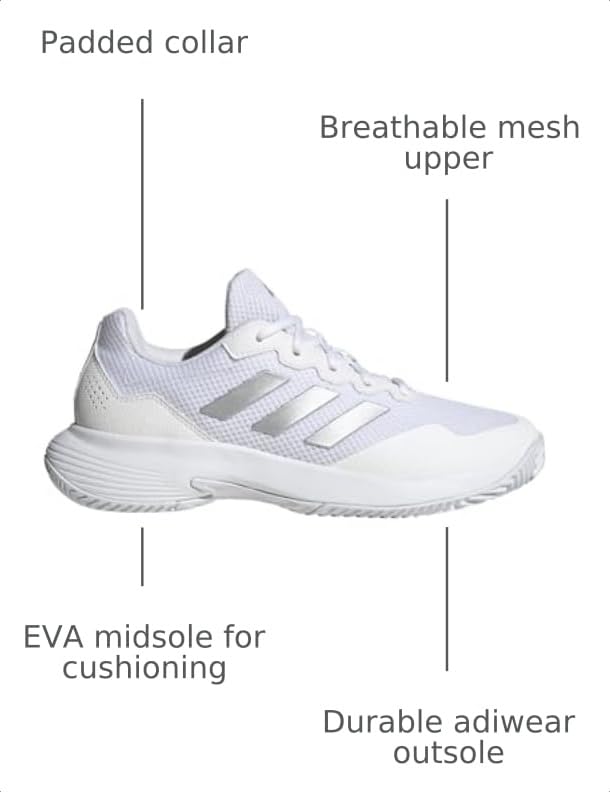 Image of adidas Women's Gamecourt 2 Tennis Shoes