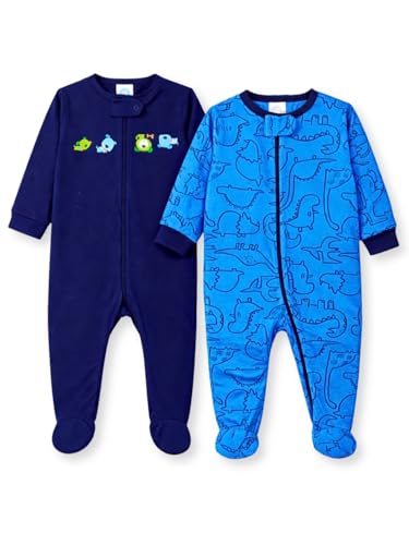 Image of TuddyBuddy 100% Cotton Multi Color Zipper Romper Sleepsuit /Romper /Jumpsuit for Baby Boy & Baby Girl