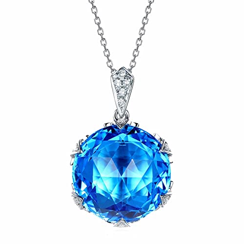 Collier de Maman unique pour offrir un cadeau prestigieux en cristal Blue Bridal