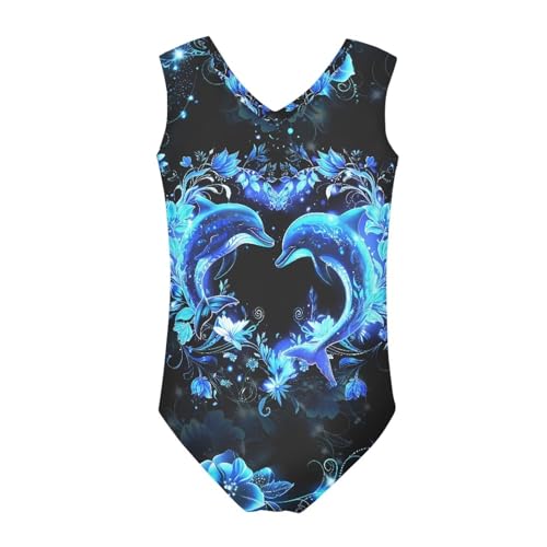 Image of KEIAHUAN Gymnastics Leotards for Girls Sleeveless Bodysuit Dance Leotards Performance Costume