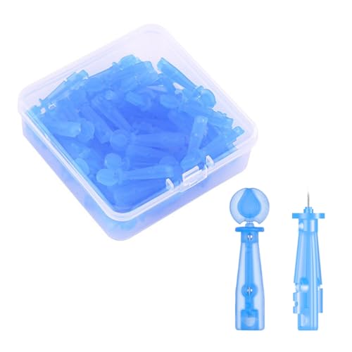 Visxcnu 50 Piezas Aguja para Eliminar el acné, ABS Herramienta para Eliminar Puntos Negros Extractor de Comedones Herramienta para Eliminar Imperfecciones Herramienta Desechable