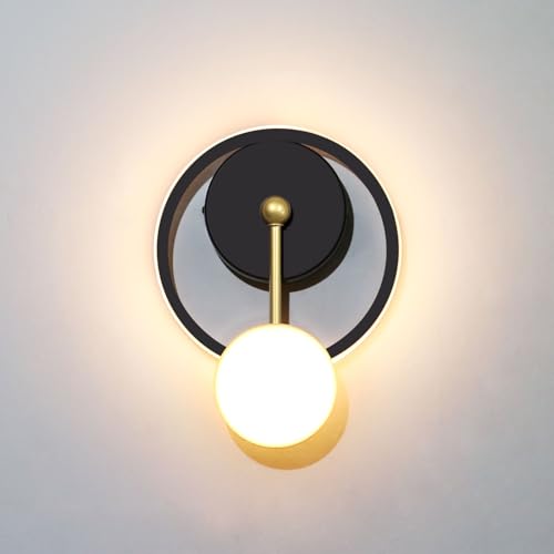 Image of XEYOU 18W Modern Wall Sconce Lighting Indoor LED Creative Wall Light Fixture Clock Shape Decoration Wall Lamp for Living Room Bedroom Stair Corridor