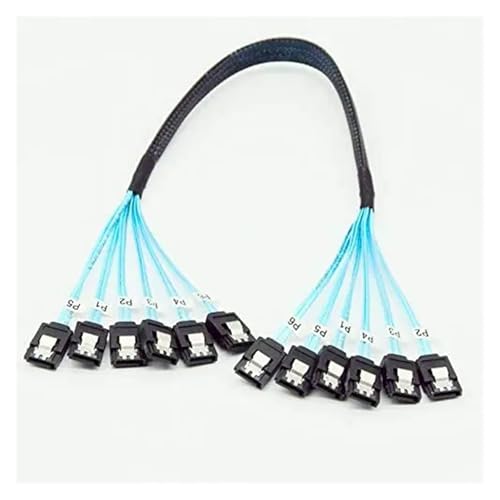 Cable SATA 0.5 m 4/6 puertos set 6 Gbps miniatura 6