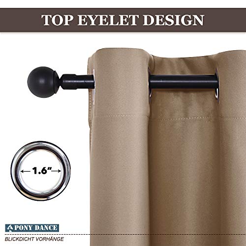 PONY DANCE Thermal Blackout Curtains for Window - Image 4