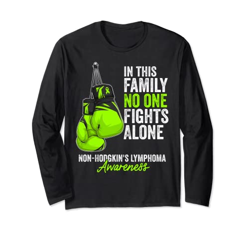Cinta verde lima para concienciación sobre el linfoma no Hodgkin Manga Larga