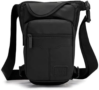 Leg Bag Men Nylon Bag Motorcycle Riding Drop Leg Bag Casual Shoulder Cross Body Thigh Male Hip Belt Fanny Pack Waist Bags Motorcycle Waist Leg BagBlack Leg Bag