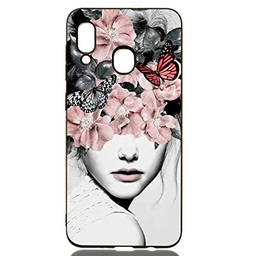 Ultra Thin Slim Soft TPU Compatible with Samsung M20,Bling Rubber Sparkle Glitter Funny Cute 3D Animal Cartoon Design Printed Drawing Flexible Silicone Bumper Protective Back Cover Case