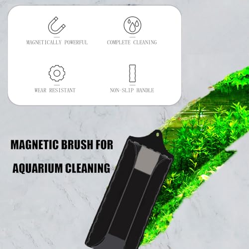 RXKFIGX Aquarium Scheibenreiniger Magnet,Algenmagnet Aquarium,Magnetisches Reinigungswerkzeug,Aquarium Scheibenreiniger,Algenmagnet,Scheibenputzer zur Reinigung von Fenstern Glastüren Aquarien