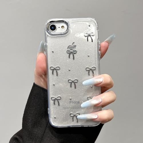 QLTYPRI iPhone SE3 �p �P�[�X ��3���� ��2���� iPhone 8/7 �p �P�[�X �N���A �V���o�[ �~�j���{�� ������� �؍� ���� ���� �ϏՌ� �X�}�z�P�[�X ���� ��ڂ񑕏� ���炫�� �J�o�[ �A�C�t�H�� SE3 SE2 7 8