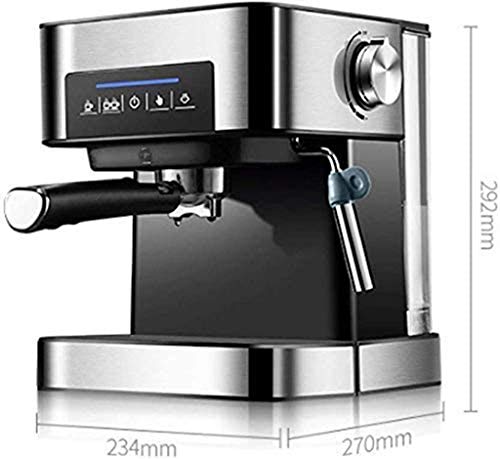 ZuoHongLing Einfach zu bedienende 1,6-l-Espressomaschine aus Edelstahl mit Dampfmilchaufschäumer, 20 Bar, für gewerbliche 220-V-Warmhaltefunktion – Bild 7