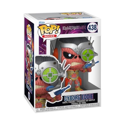 Funko Pop! Rocks: Iron Maiden - Cyborg - Figura de Vinilo Coleccionable - Idea de Regalo- Mercancia Oficial - Juguetes para Niños y Adultos - Music Fans - Muñeco para Coleccionistas y Exposición