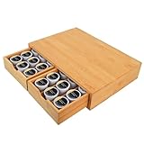 HTB K Cup Holder Compatible with K Cups,Coffee Pod Holder Holds Up 30 Cups,K Cup Organizer Storage Drawer