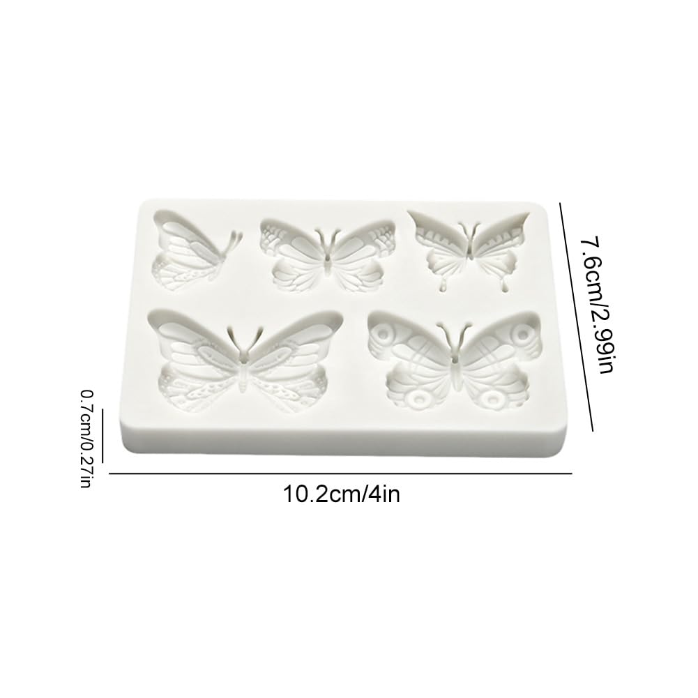 6 stampi in silicone per fondente a forma di fiori, decorazione 3D, per fondente, in silicone, per torte, fondenti, cioccolato, sapone, decorazioni per dessert, caramelle