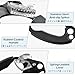 TRIWODNER Climbing Hand Ascender Rock Climbing Tree Arborist Rescue Rappelling Equip Left Right Hand Climbing Ascender Rope Clamp for 8-13mm (Right Hand Blue)
