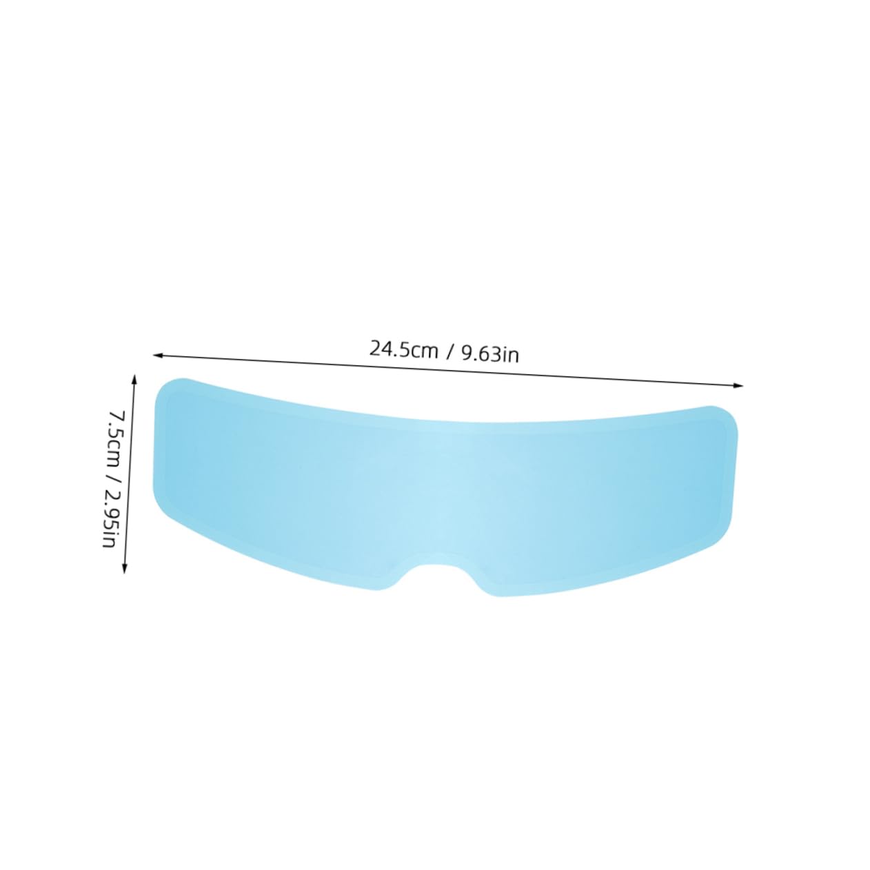 BUGUUYO 2pcs Motorcycle Fog Film Rainproof Visor Cover with Technology for Visibility Wet Weather