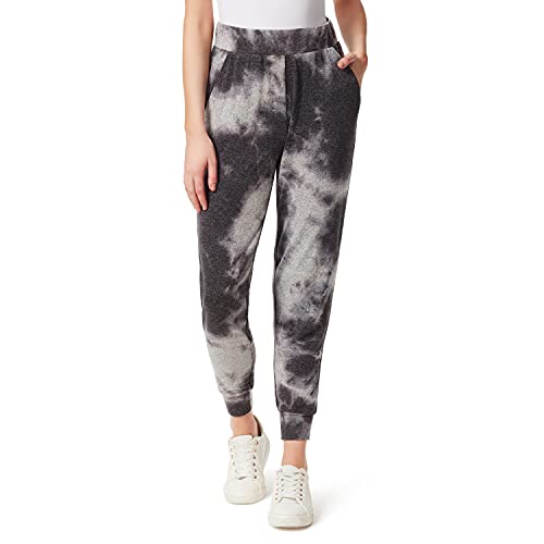 Jessica Simpson Women's Riya Pull On Jogger Pant, Black Tie Dye, Large #TOP26