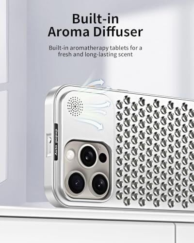 Ozlice Heat Dissipation Case For Iphone 15 Pro Max,Aluminum Alloy Metal Case,Slim Cool Case,Aroma Case,Anti-Fall,Anti-Scratch thumb #2