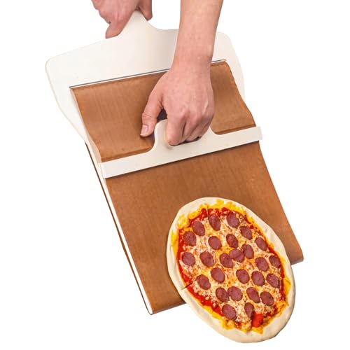Sliding Pizza Peel, Wooden Board 20.5 X 11.8 in, for Easy Transfer of Pizzas at Home Or Restaurant