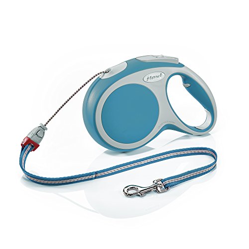 Flexi Vario Retractable Dog Leash (Cord), 26 ft, Medium, Turquoise