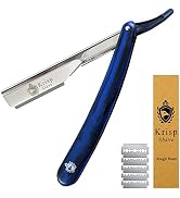 Professional Straight Razors For Men, Barber Razor 2mm Exposed Blade Straight Edge Razor Kit For ...