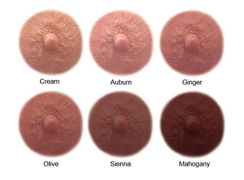 Tatatattoos Temporary Realistic Nipple/Areola Tattoos - Medium, Cream (4 Pack) #TOP1
