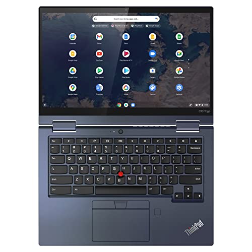 Image of Lenovo ThinkPad C13 Yoga Chromebook 2-in-1 Laptop, 13.3 inch FHD Touchscreen, AMD Athlon Gold 3150C, 4GB DDR4 RAM, 96GB Storage (32GB eMMC + 64GB Flash Drive), Backlit KB, Fingerprint Reader, Chrome OS