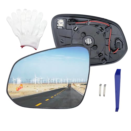 MENGYUCAR For Toyota RAV4 Left Driver Side Mirror Glass Replacement