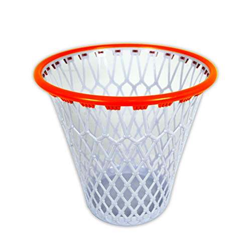 Corbeille Basket en Polypropylène, 10 L, Blanc/Orange