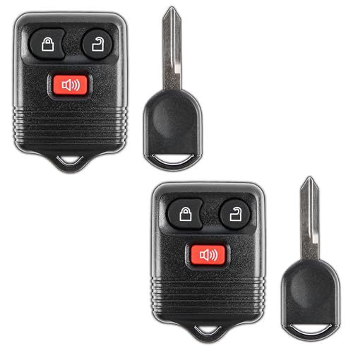 Mando de repuesto KeylessOption para coche con llave sin cortar gq43vt11t (2 piezas)