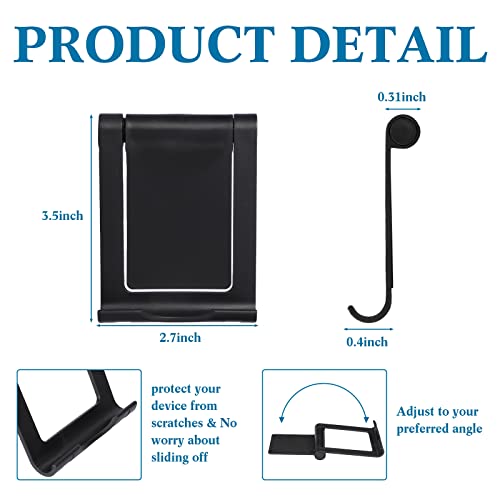 Kanayu 12 Pack Cell Phone Stand Holder For Desk Foldable Adjustable Mobile Phone Stand Desktop Accessories Compatible With Iphone3/12/11/ Pro/Xs/Max/X/8/6S/ Android Smartphone/Tablets #TOP1