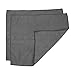 Casabella Microfiber Screen Cloth, Dark Grey, 2 Piece