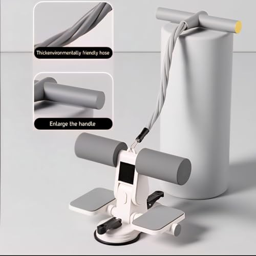 Image of Sit Up Equipment Double Suction Cups Sit Up Bar Portable Sit-Up Assistant Device Fixed Foot Abdominal Muscle Trainer Device, Portable Sit Up Bar with Foam Padded for Floor Abs Home Workout