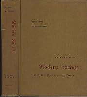 Modern society;: An introduction to social science B0007DKXIY Book Cover