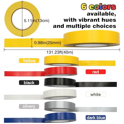 Image of Silver Duct Tape 1 Inch x 44 Yards, Heavy Duty Strong Adhesive No Residue, Waterproof All Weather Hand Tear Multi Use for HVAC Repair, Carpet Seaming,Household & Industrial Fixes.