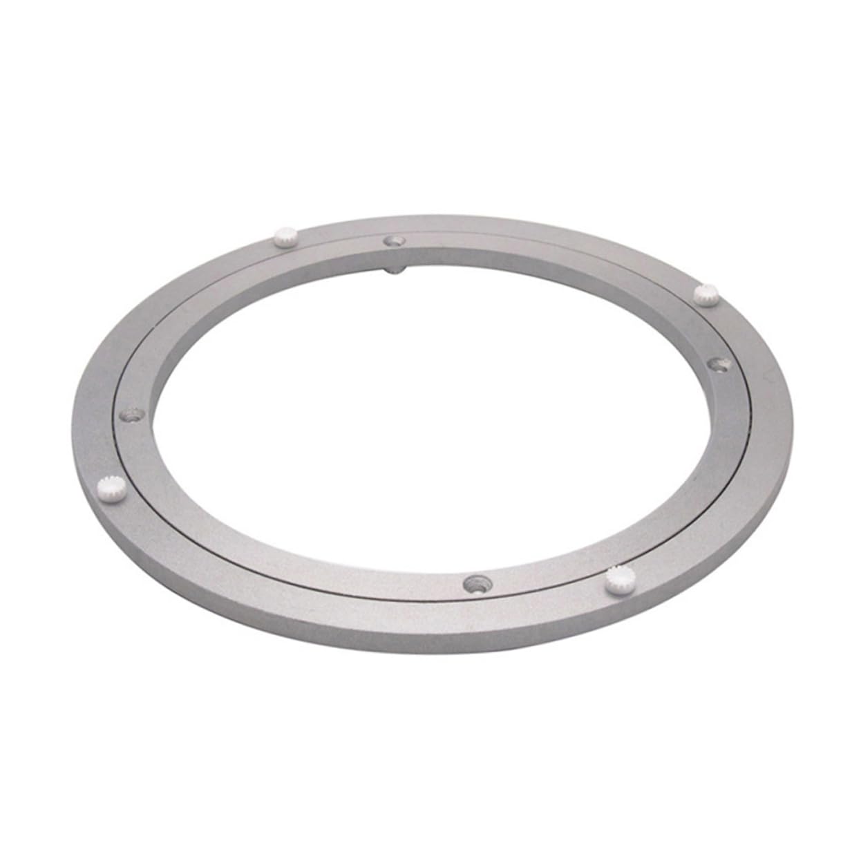 Roulement de plateau tournant Lazy Susan en alliage d'aluminium – Plaque pivotante robuste pour table à manger, armoires de cuisine et présentoirs – Base rotative lisse pour un accès facile